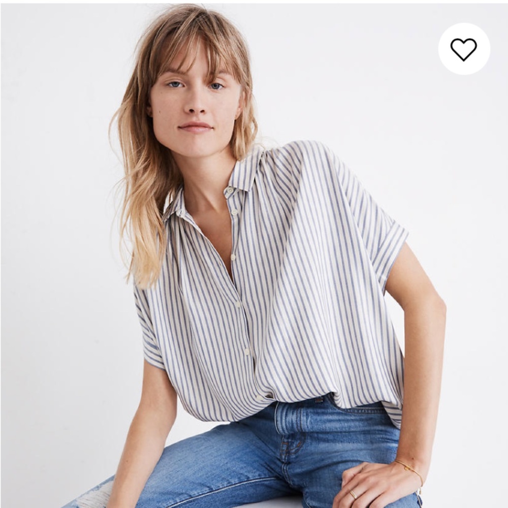 Madewell Central Shirt - Dalton Stripe XS